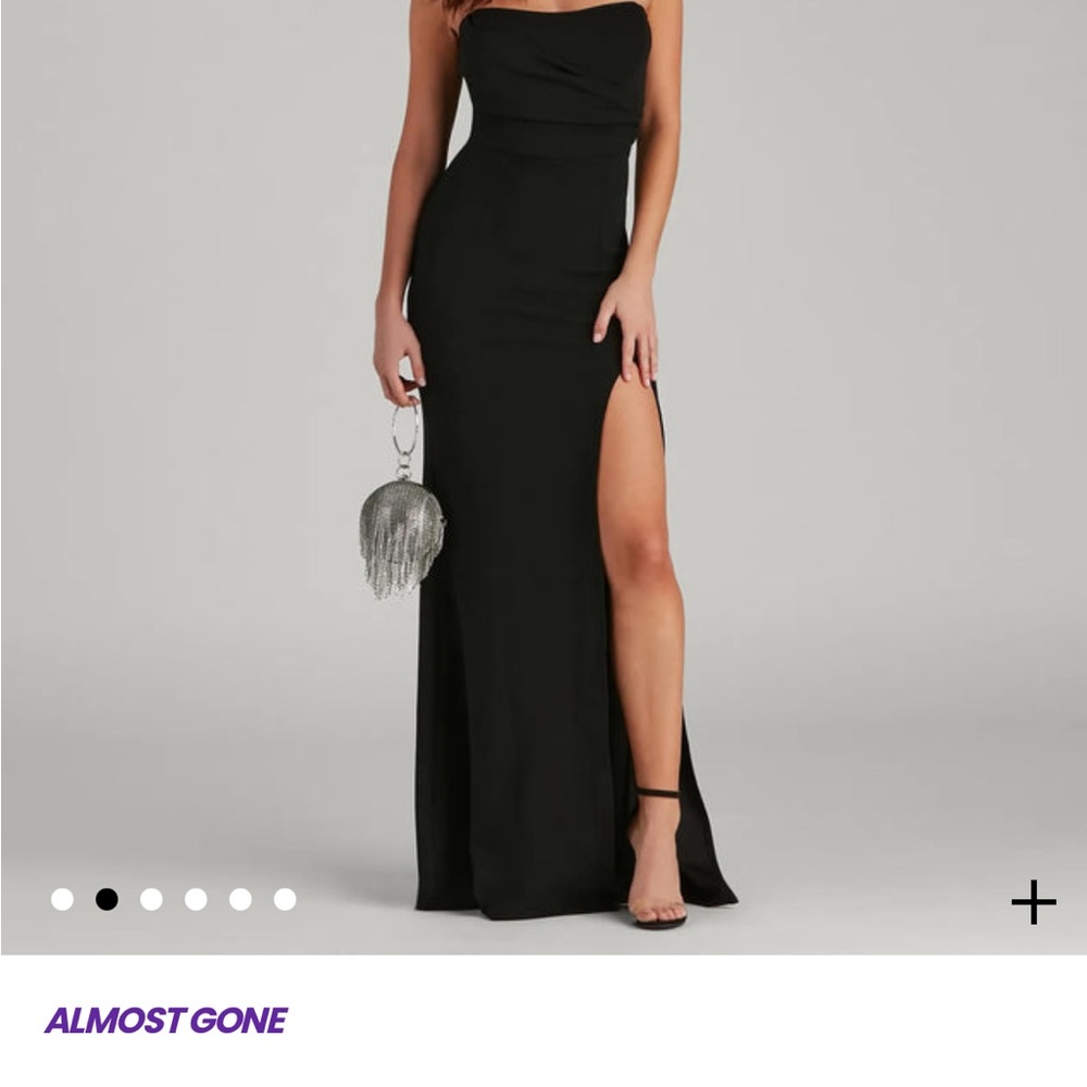 Windsor Black Strapless Dress